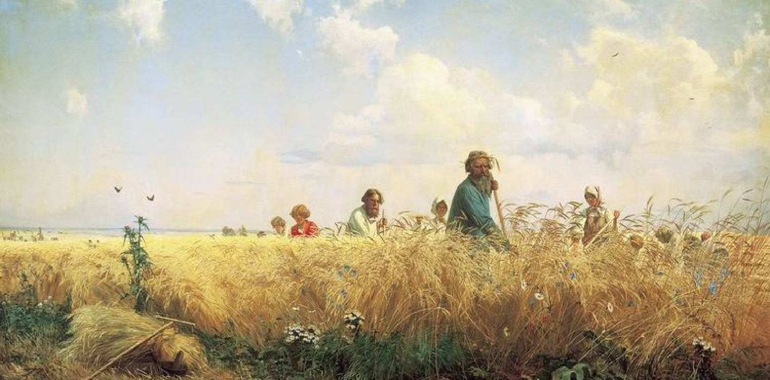 Картина «Страдная пора. Косцы» Г.Мясоедов